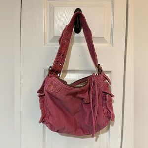 GAP Corduroy HOBO Shoulder Bag in Dusty Rose